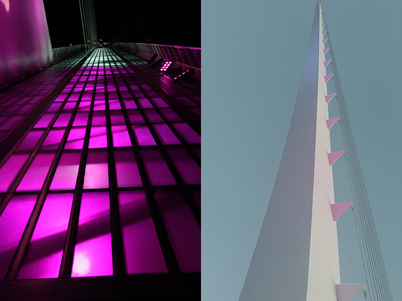 The Pink Sundial Bridge